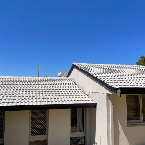 Perth roof with Colorbond Dune Dulux Acratex coating