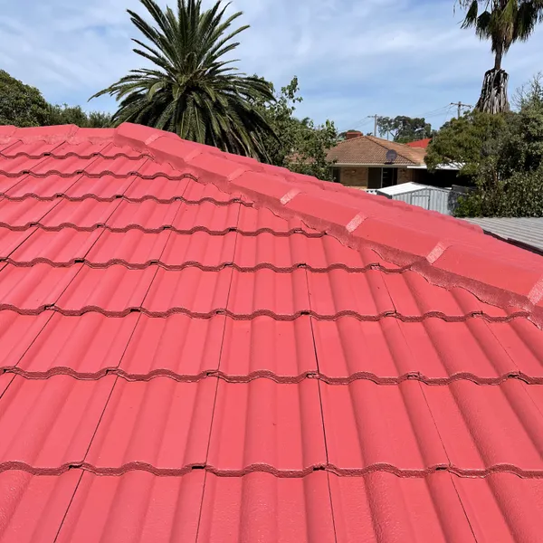 Perth roof with Homestead Dulux Acratex coating
