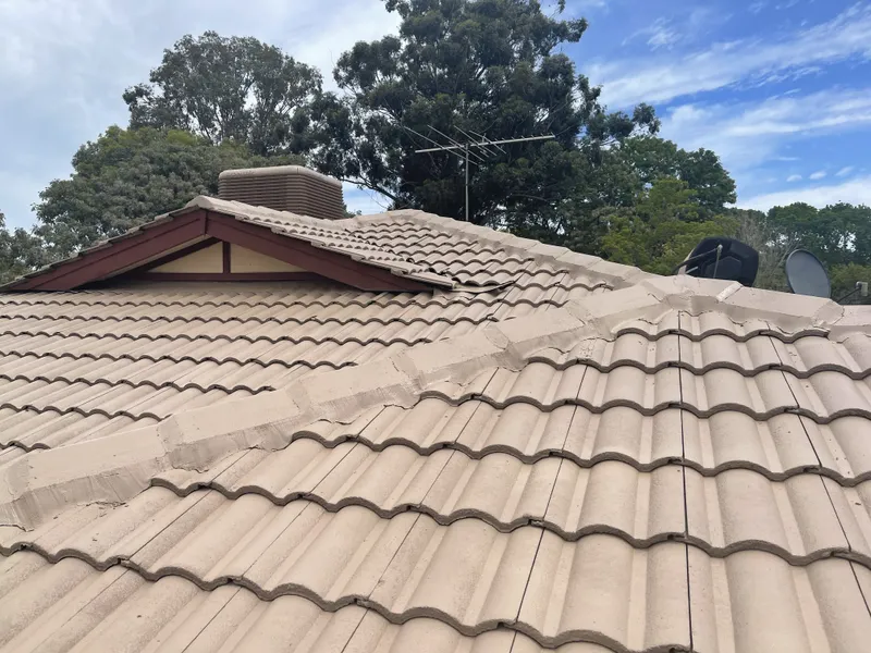 Perth roof with Afghan Dulux Acratex coating - view 3